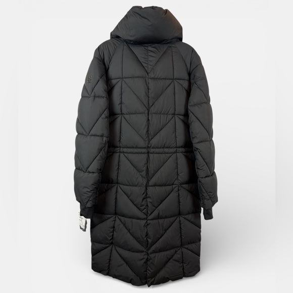 BCBG Cloud Collection Long Black Puffer Coat - Picture 3 of 8